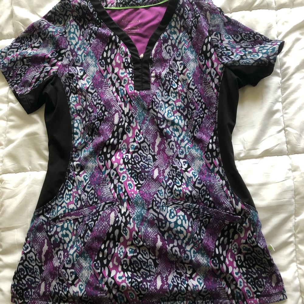 Purple scrub top